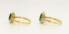 2 Beautiful Emerald Rings