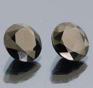 Elegant 8.80ct unheated black Spinel pair
