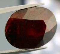 Midnight crimson 40.18ct Spessartite Garnet