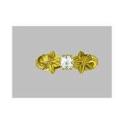 Sparkling 14 Kt Gold Plated 1 Ct Cubic Zirconia Diamond Ring