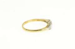 14K Yellow Gold 1950's Classic Two Tone Wedding Band Ring