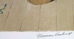 Extremely rare and collectable hand signed Norman Rockwell