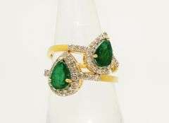 2 Beautiful Emerald Rings