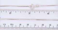 Italian Sterling Silver Box Chain Necklace