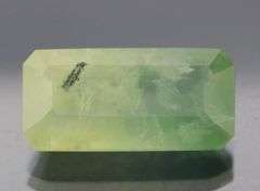 Collectors 38.63ct emerald cut Prehnite