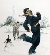 Extremely rare and collectable hand signed Norman Rockwell