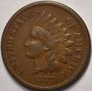 1877 Key Date Indian Head Cent