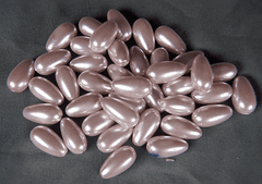 Lilac Teardrop Glass Bead