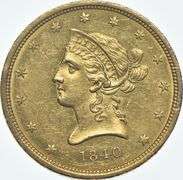1840 $10 Liberty Head Gold Eagle