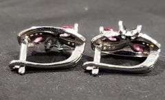 Dazzling Natural Pink Sapphire Earrings