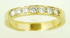 High Quality 14K Band of 7 Diamonds, Size 5.75
