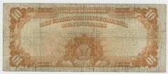 Scarce valuable 1922 Series $10 Gold Certificate note