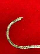 BRAND NEW ITALIAN 14KT SOLID GOLD TRI COLOR TWISTED HERRINGBONE BRACELET