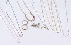 Group Lot of Vintage 925 Sterling Silver Miscellaneous Jewelry