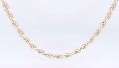 Italian 925 Sterling Silver Rope Chain Necklace