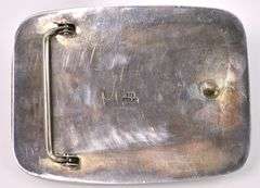 Turquoise Belt Buckle In sterling Silver