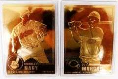 4 - 22KT Gold Foil Baseball Greats Cards
