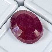 25.00 CARAT NATURAL RUBY OVAL CUT LOOSE GEMSTONE