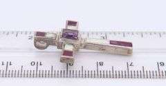 925 Sterling Silver Lot of 2 Cross Pendants