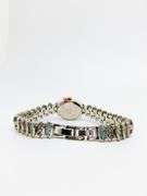 Ladies Geneva & Gemstone Watch, 18kt White Gold Plated