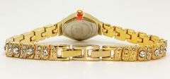 Ladies Geneva & Gemstone Watch, 18kt Yellow Gold Plated