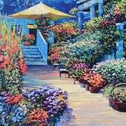Nantucket Flower Market by Behrens (1933-2014)