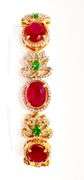 RUBY, EMERALD, & DIAMOND BRACELET