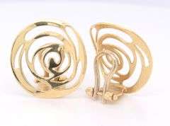 14kt Yellow Gold Clip on Earrings