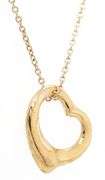 Tiffany & Co. Elsa Peretti Open Heart Pendant Necklace in 18K