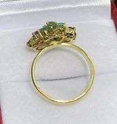 14KT SOLID YELLOW GOLD, RUBY, EMERALD, & BLUE SAPPHIRE RING!
