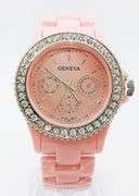 Fancy Pink Geneva & Gemstone Watch