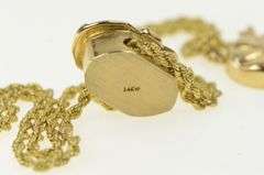 14K Yellow Gold Victorian Filigree Rope Link Slide Charm Bracelet