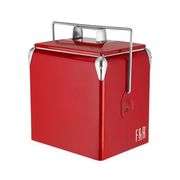 Retro Style Metal Beverage Cooler