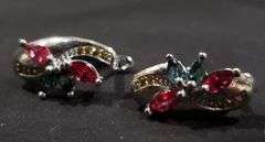 Dazzling Natural Pink Sapphire Earrings