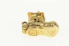 14K Yellow Gold 3D Old Lady Shoe Mother Goose Charm/Pendant