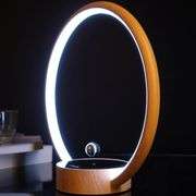 Sleek Circle Table Lamp Modern and Dimmable