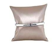 18K WHITE GOLD OPEN BANGLE WITH DIAMONDS