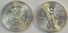 Gem BU Roll of 20 1984 1 Onza Pura Mexico Silver coins