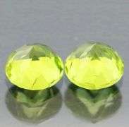 Lime green 2.00ct Peridot pair