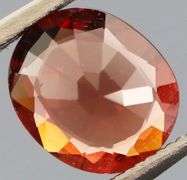 Glittering amber red 1.04ct Spessartite Garnet