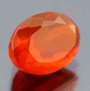 Rich blood orange 3.41ct Mexican Fire Opal
