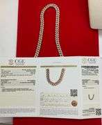 CERTIFIED BRAND NEW 14KT SOLID YELLOW GOLD AND DIAMOND CUBAN LINK CHAIN-19.0+ CARATS!