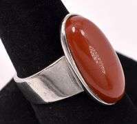 Red Jasper Ring In Sterling Silver