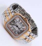 Gevril GV2 Milan Quartz 27.5mm Rose Gold Stainless Steel Square Watch