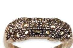 Flashy Marcasite in Sterling Silver Ring