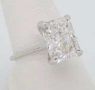 3.00CT Radiant Cut Diamond Engagement Ring