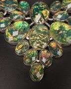 285 Ct Australian Simulated Rainbow Opal Necklace