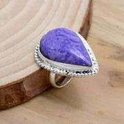 Beautiful Natural 11 Ct Charoite Ring