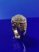 Mens Dazzling 14 Kt Gold Plated Ring