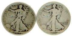 1917 and 1917-S (Reverse) Walking Liberty Half Dollars